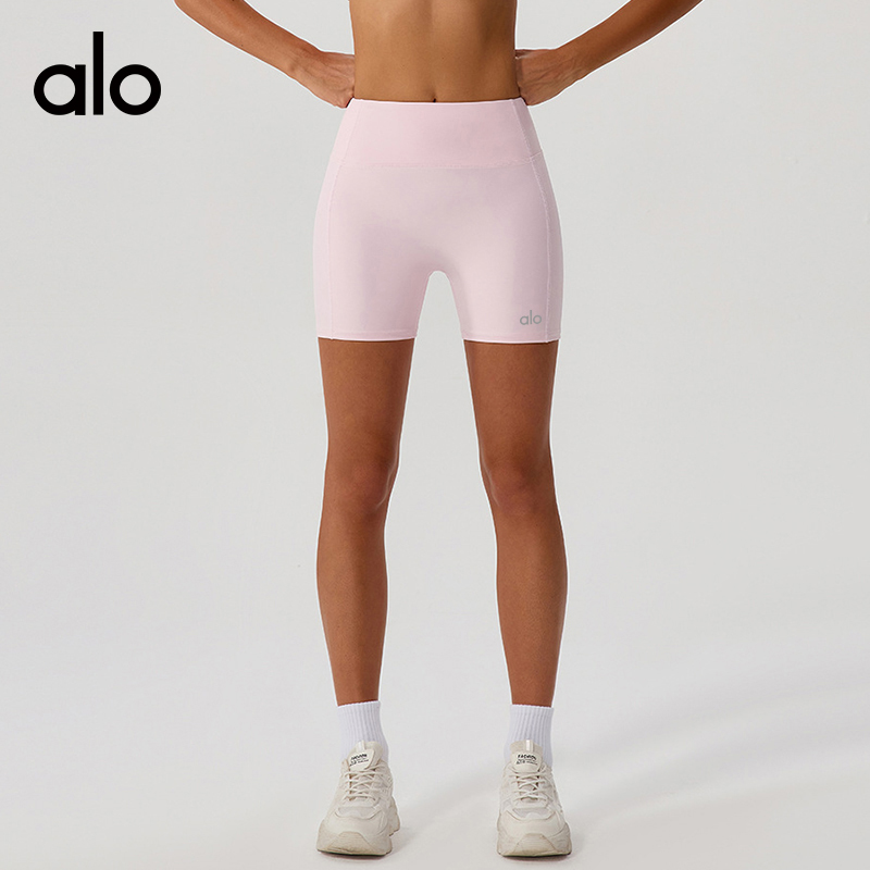 ALO YOGA 💰78💎支持一件代发
aloyoga 条纹撞色提臀瑜伽短裤女高弹外穿运动健身裤
【品牌】AlO
【款号】KW427
【面料】锦纶/氨纶
【颜色】大红色，紫色，黑色，粉色
【尺码】S/4，M/6，L/8，XL/10
 专柜同款品质，厂家直销，货源充足，售后保障