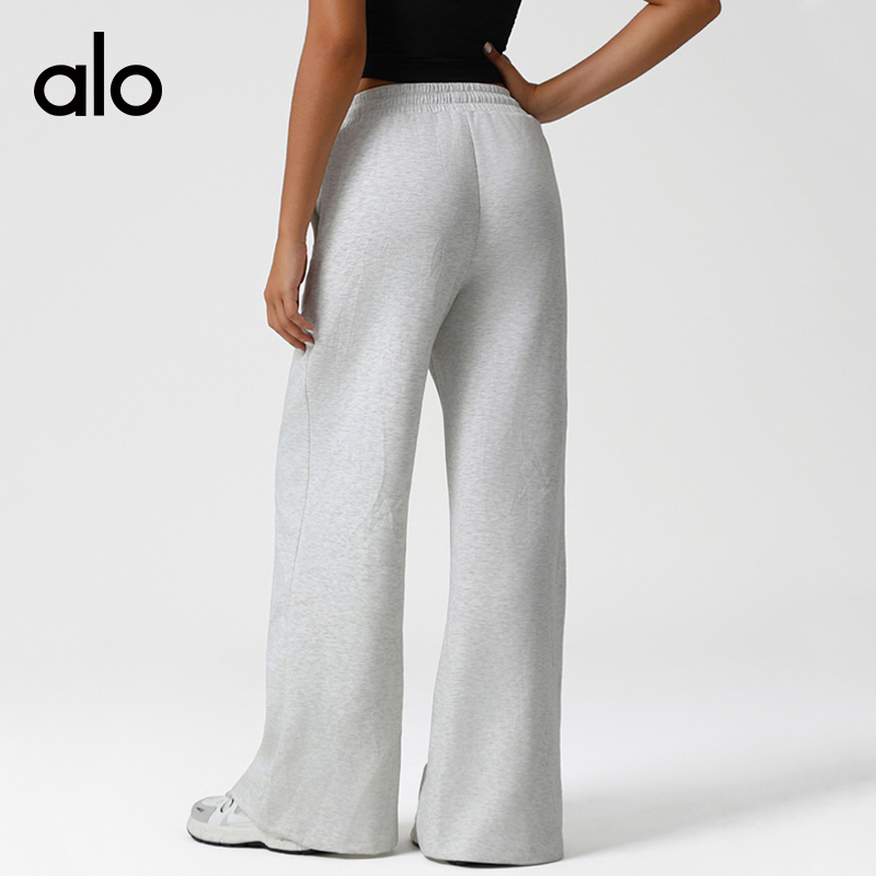ALO YOGA 💰108💎支持一件代发
aloyoga 高腰抽绳运动休闲长裤阔腿裤时尚百搭宽松长裤
【品牌】AlO
【款号】CK2549
【面料】人棉/涤纶/氨纶
【颜色】黄色，花灰色，橄榄绿，深红色
【尺码】S，M，L，XL
 专柜同款品质，厂家直销，货源充足，售后保障