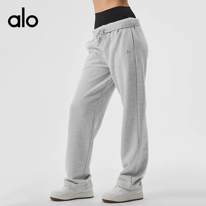 ALO YOGA💰118💎支持一件代发
aloyoga 纯棉简约美式保暖运动卫衣宽松长裤
【品牌】ALO 
【款号】CX80015
【面料】棉
【颜色】咖啡色，黑色，浅灰色，藕粉色
【尺码】S，M，L
 专柜同款品质，厂家直销，货源充足，售后保障