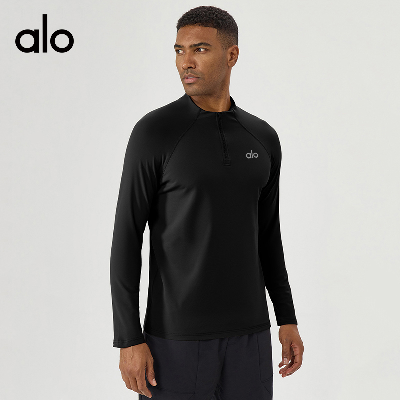 ALO YOGA💰88💎支持一件代发
aloyoga 加绒半拉链运动长袖户外休闲跑步骑行健身运动服
【品牌】ALO 
【款号】CX51526
【面料】聚酯纤维/氨纶
【颜色】黑色，灰蓝色，杏色，卡其棕
【尺码】S，M，L，XL，2XL
 专柜同款品质，厂家直销，货源充足，售后保障