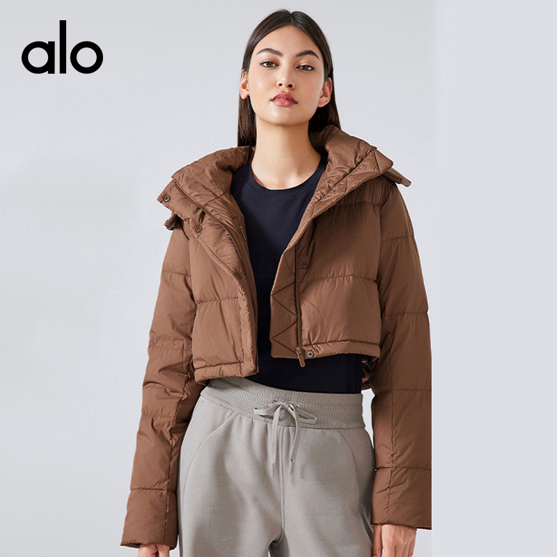 ALOYOGA 💰258💎支持一件代发
aloyoga 短款冬季保暖可拆卸连帽轻薄防风立领运动外套
【品牌】AlO
【款号】DAW161
【面料】梭织
【颜色】银滴灰，浅驼色，烤棕色，黑色
【尺码】4，6，8，10，12
 专柜同款品质，厂家直销，货源充足，售后保障