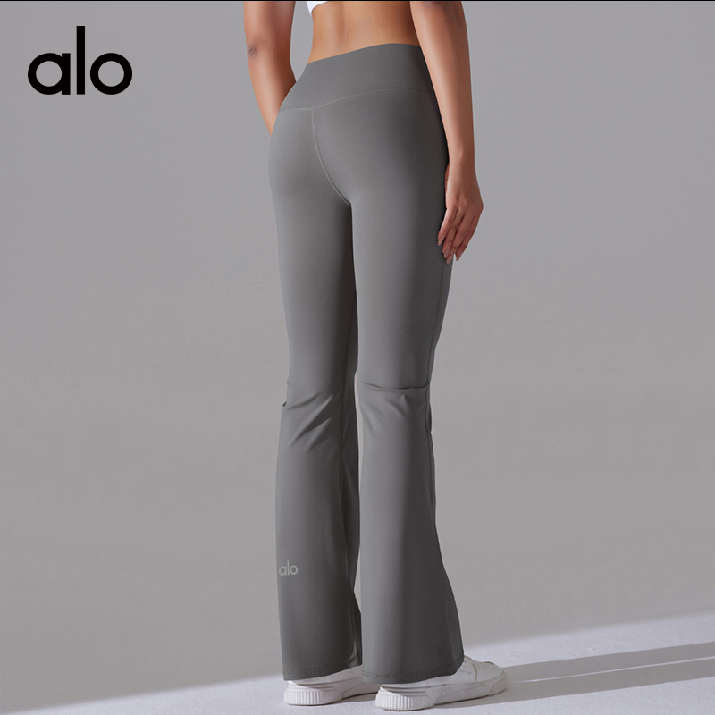 ALOYOGA 💰88💎支持一件代发
aloyoga 高腰磨毛蜜桃提臀喇叭裤健身裸感瑜伽裤
【品牌】AlO
【款号】CK6640
【面料】锦纶/氨纶
【颜色】钛灰色，海军蓝，石墨灰，可可色，黑色
【尺码】S，M，L，XL
 专柜同款品质，厂家直销，货源充足，售后保障