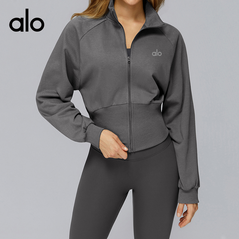 Alo jacket everyday light blue yoga