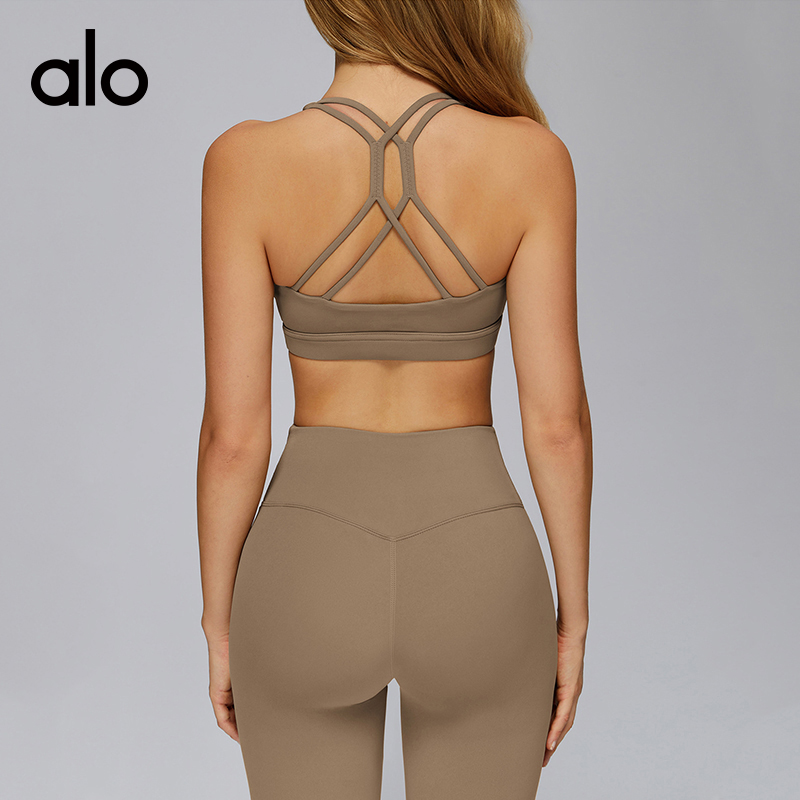 ALOYOGA 💰78💎支持一件代发
aloyoga 云感瑜伽文胸交叉镂空美背紧身运动内衣文胸
【品牌】AlO
【款号】EWX7011
【面料】锦纶/氨纶
【颜色】高级黑，牛仔蓝，卡其色，咖啡棕，火山灰
【尺码】S，M，L，XL
 专柜同款品质，厂家直销，货源充足，售后保障