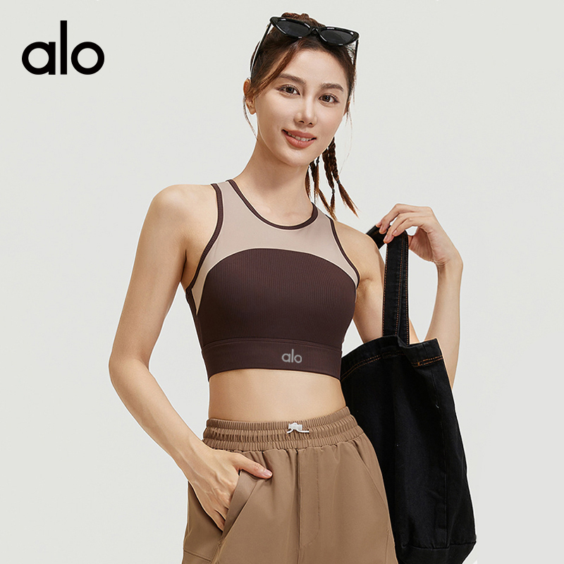 ALOYOGA 💰78💎支持一件代发
aloyoga 新款瑜伽背心固定杯肩带健身运动文胸内衣女
【品牌】AlO
【款号】JYMN124
【面料】聚酯纤维/氨纶
【颜色】蒸馏咖啡，宝兰色，白色，星耀黑
【尺码】S，M，L，XL，XXL
 专柜同款品质，厂家直销，货源充足，售后保障