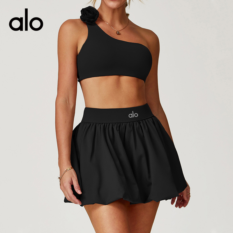 ALOYOGA 💰88💎支持一件代发
aloyoga 防走光打底透气口袋蓬蓬裙运动速干网球短裙
【品牌】AlO
【款号】DBQ9224
【面料】涤纶/氨纶
【颜色】高级黑，天鹅白，水波蓝，珊瑚咖
【尺码】S，M，L，XL
 专柜同款品质，厂家直销，货源充足，售后保障