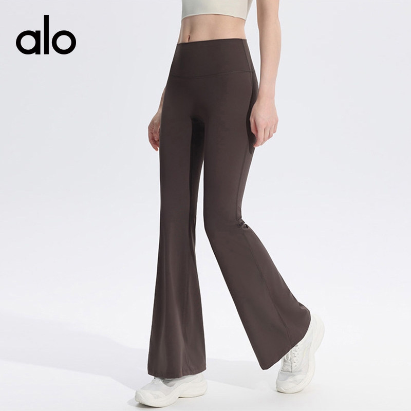 ALOYOGA 💰93💎支持一件代发
aloyoga 高腰微喇紧身长裤跑步健身裤显瘦女喇叭裤
【品牌】AlO
【款号】CK630
【面料】锦纶/氨纶
【颜色】牡丹粉，乌木棕，天空蓝，高级黑
【尺码】S，M，L，XL
 专柜同款品质，厂家直销，货源充足，售后保障