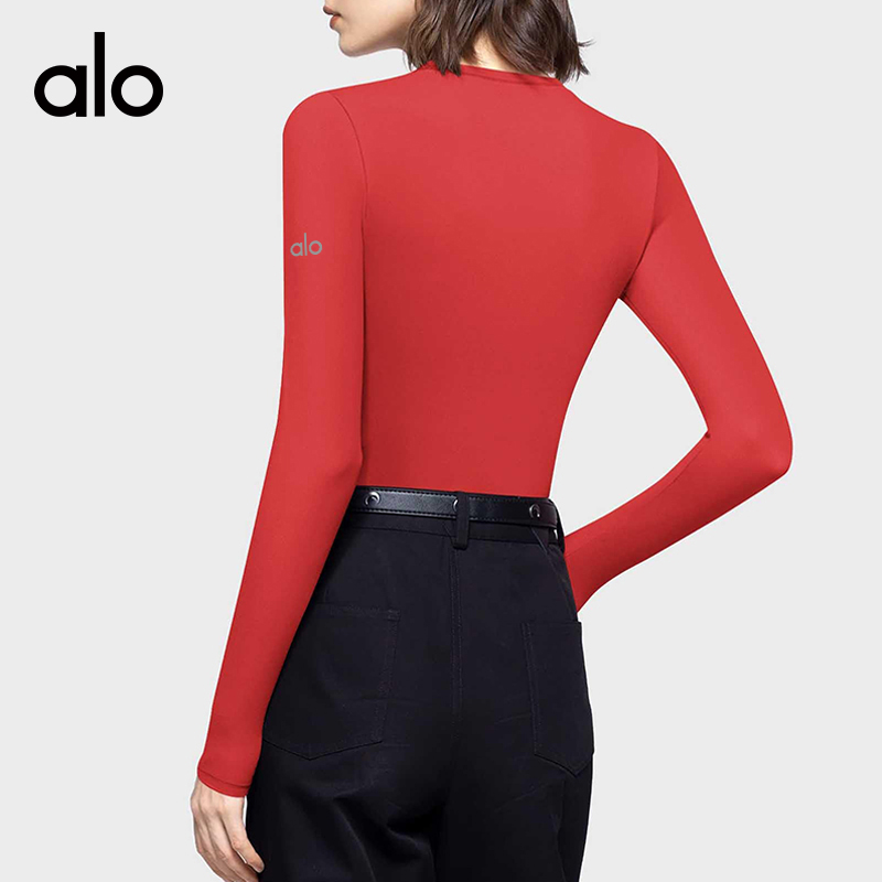 ALOYOGA 💰78💎支持一件代发
aloyoga 裸感纯色圆领修身打底衫运动健身瑜伽长袖T恤上衣
【品牌】AlO
【款号】CX8852
【面料】涤纶/氨纶
【颜色】咖啡色，黑色，白色，砖红色，驼色，深紫色，亮粉色
【尺码】S，M，L，XL
 专柜同款品质，厂家直销，货源充足，售后保障