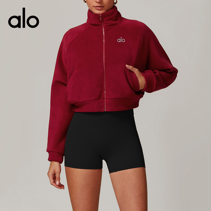 ALO YOGA💰133💎支持一件代发
aloyoga 立领瑜伽服保暖外套跑步防风加绒运动健身外套
【品牌】ALO 
【款号】DWT8977
【面料】涤纶/氨纶
【颜色】米白色，火龙果色，安可拉红，蒸馏咖啡
【尺码】S/4，M/6，L/8
 专柜同款品质，厂家直销，货源充足，售后保障