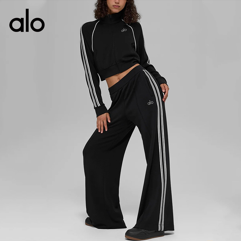 ALO YOGA💰289💎支持一件代发
外套：103
短裙：83
长裤：103
aloyoga 休闲莫代尔透气立领拉链外套短裙运动套装
【品牌】ALO 
【款号】TZ6607
【面料】莫代尔/聚酯纤维/氨纶
【颜色】短裙-暗夜黑，短裙-酒红色，外套-暗夜黑，外套-酒红色，长裤-暗夜黑，长裤-酒红色
【尺码】S，M，L，XL
 专柜同款品质，厂家直销，货源充足，售后保障