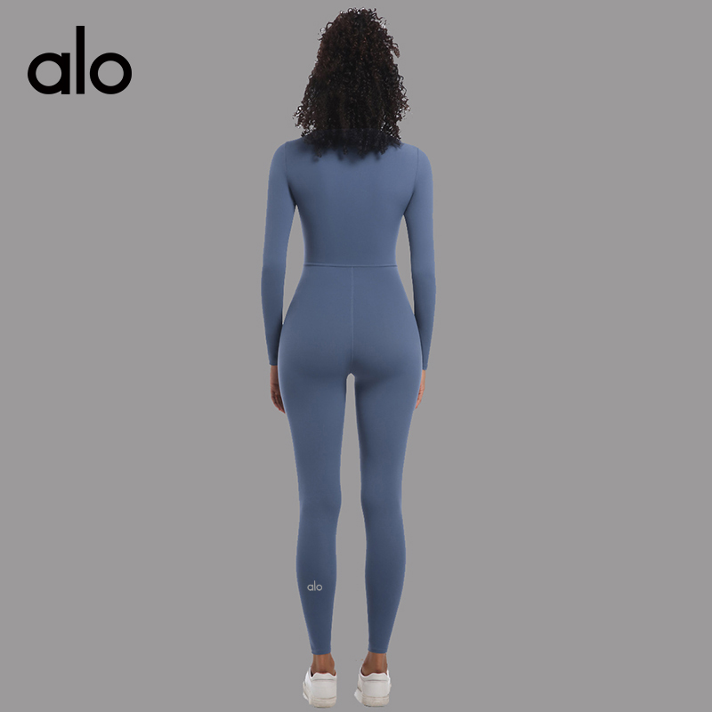 ALO YOGA 💰98💎支持一件代发
aloyoga 裸感长袖半拉链瑜伽连体服健身运动紧身连体衣
【品牌】AlO
【款号】LTY6685
【面料】锦纶氨纶
【颜色】浅杏色，墨蓝色，可可色，白灰色，军绿色，黑色，板栗色，深灰色，枣红色，雾霾蓝
【尺码】S，M，L，XL
 专柜同款品质，厂家直销，货源充足，售后保障
