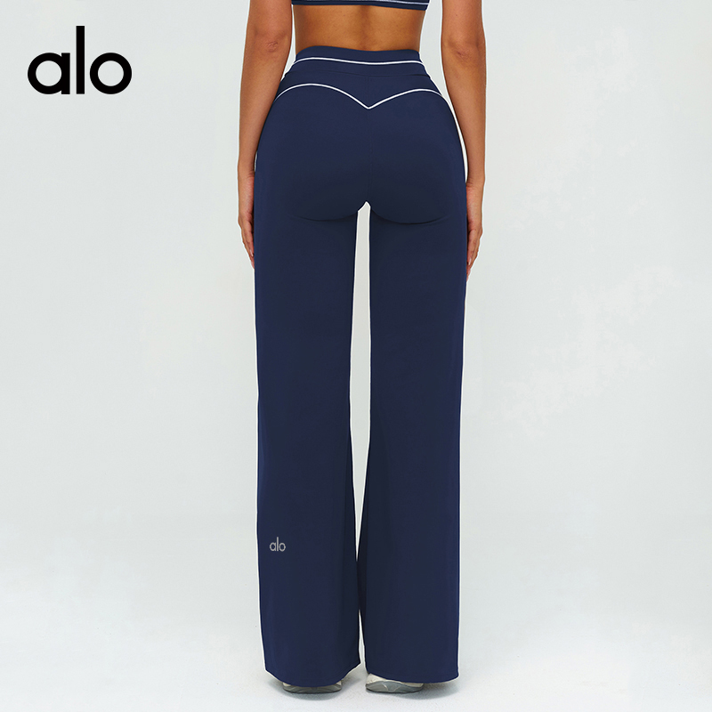 ALO YOGA 💰98💎支持一件代发
aloyoga 裸感高腰撞色宽松休闲长裤运动跑步健身阔腿裤
【品牌】AlO
【款号】ECK7028-2
【面料】锦纶/氨纶
【颜色】蜜桃粉，徽章蓝，高级黑，樱桃红，燕麦杏，深巧棕，柠绿色
【尺码】S，M，L，XL
 专柜同款品质，厂家直销，货源充足，售后保障