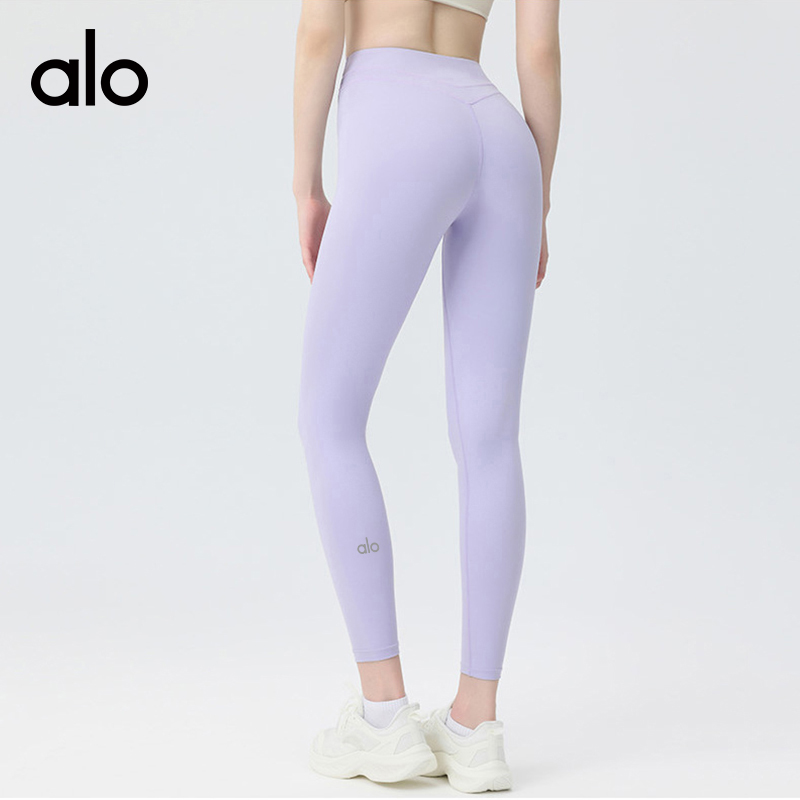 ALO YOGA 💰83💎支持一件代发
aloyoga 蜜桃提臀高腰瑜伽裤弹力运动速干跑步健身长裤
【品牌】AlO
【款号】CK2153
【面料】锦纶/氨纶
【颜色】鹅黄色，亚麻色，浪漫紫，徽章蓝，黑色
【尺码】S，M，L，XL
 专柜同款品质，厂家直销，货源充足，售后保障