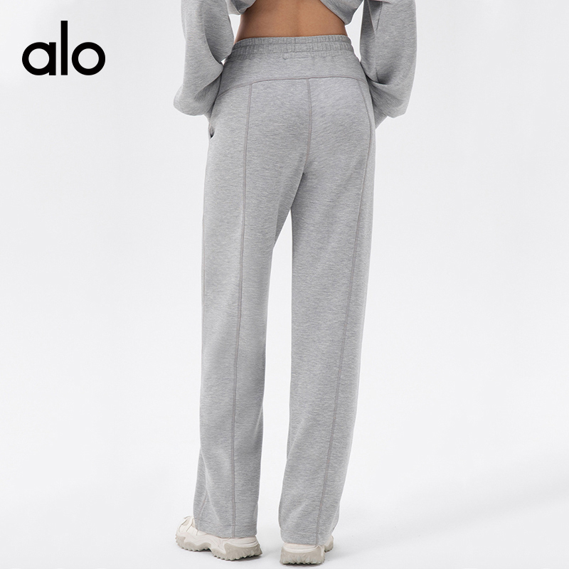 ALO YOGA💰113💎支持一件代发
aloyoga 裸感休闲阔腿瑜伽裤宽松高腰运动健身长裤
【品牌】ALO 
【款号】CK42311
【面料】莫代尔/聚酯纤维/氨纶
【颜色】焦糖色，浅花灰，蓝灰色，黑色
【尺码】S，M，L，XL
专柜同款品质，厂家直销，货源充足，售后保障