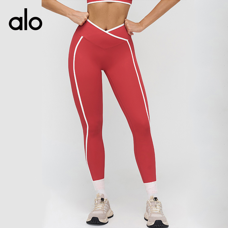 ALO YOGA💰88💎支持一件代发
aloyoga 交叉腰头瑜伽裤撞色裸感紧身健身服运动长裤
【品牌】ALO 
【款号】ECK9528
【面料】锦纶/氨纶
【颜色】高级黑，徽章蓝，树莓红，樱花粉
【尺码】S，M，L，XL
专柜同款品质，厂家直销，货源充足，售后保障