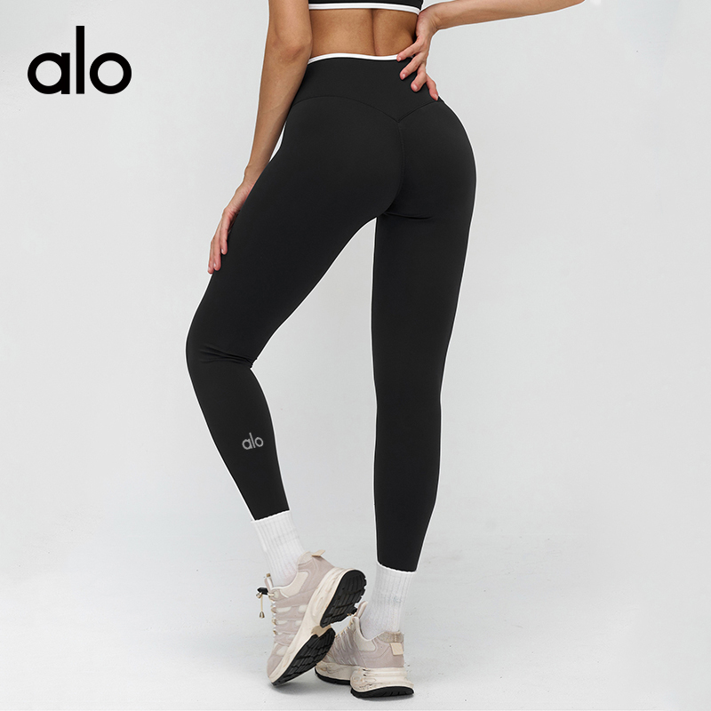 ALO YOGA💰88💎支持一件代发
aloyoga 交叉腰头瑜伽裤撞色裸感紧身健身服运动长裤
【品牌】ALO 
【款号】ECK9528
【面料】锦纶/氨纶
【颜色】高级黑，徽章蓝，树莓红，樱花粉
【尺码】S，M，L，XL
专柜同款品质，厂家直销，货源充足，售后保障