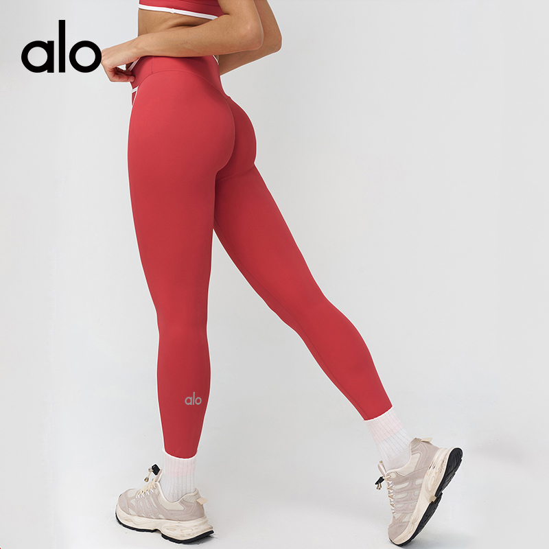 ALO YOGA💰88💎支持一件代发
aloyoga 交叉腰头瑜伽裤撞色裸感紧身健身服运动长裤
【品牌】ALO 
【款号】ECK9528
【面料】锦纶/氨纶
【颜色】高级黑，徽章蓝，树莓红，樱花粉
【尺码】S，M，L，XL
专柜同款品质，厂家直销，货源充足，售后保障