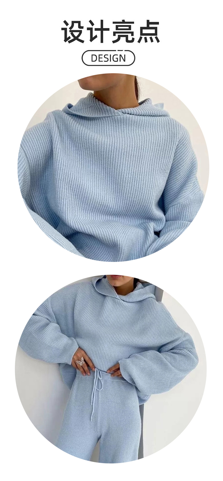 ALO YOGA💰128💎支持一件代发
aloyoga 秋冬亲肤运动卫衣套装休闲宽松运动健身长裤
【品牌】ALO 
【款号】TZ1930
【面料】混纺棉/氨纶
【颜色】蓝色，黑色，白色，杏色
【尺码】S，M，L，XL
专柜同款品质，厂家直销，货源充足，售后保障