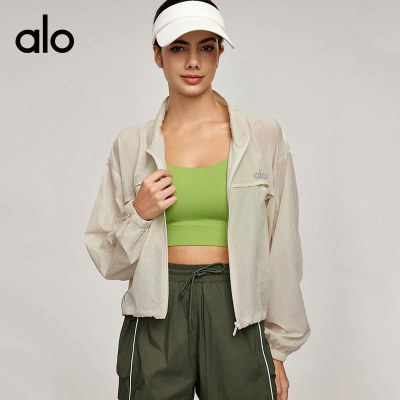 ALOYOGA 💰93💎支持一件代发
aloyoga 夏季立领抽绳长袖户外轻薄宽松透气运动外套
【品牌】AlO
【款号】DWN115117
【面料】聚酯纤维/锦纶
【颜色】丁香紫，淘气粉，暮云粉，米杏色
【尺码】S，M，L，XL
 专柜同款品质，厂家直销，货源充足，售后保障