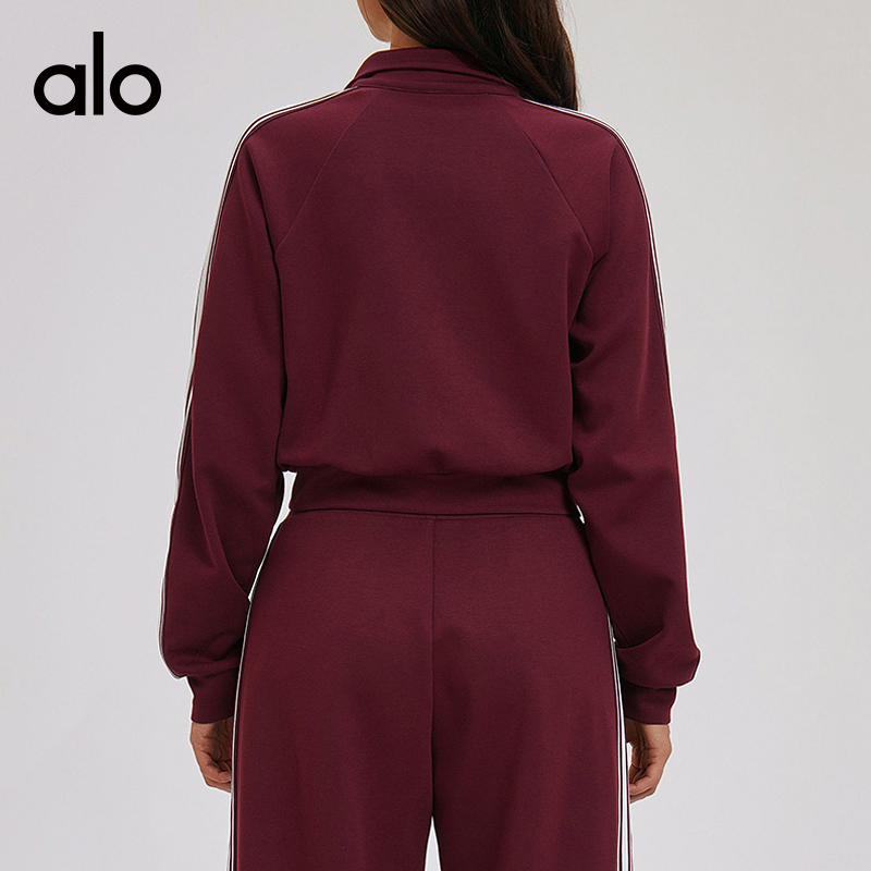 Alo Accolade jacket lounge brown yoga