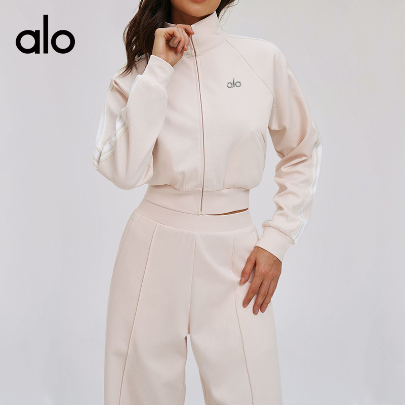Alo Accolade jacket lounge brown yoga