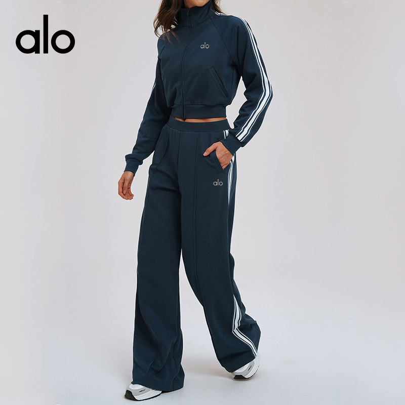 Alo Accolade jacket lounge brown yoga