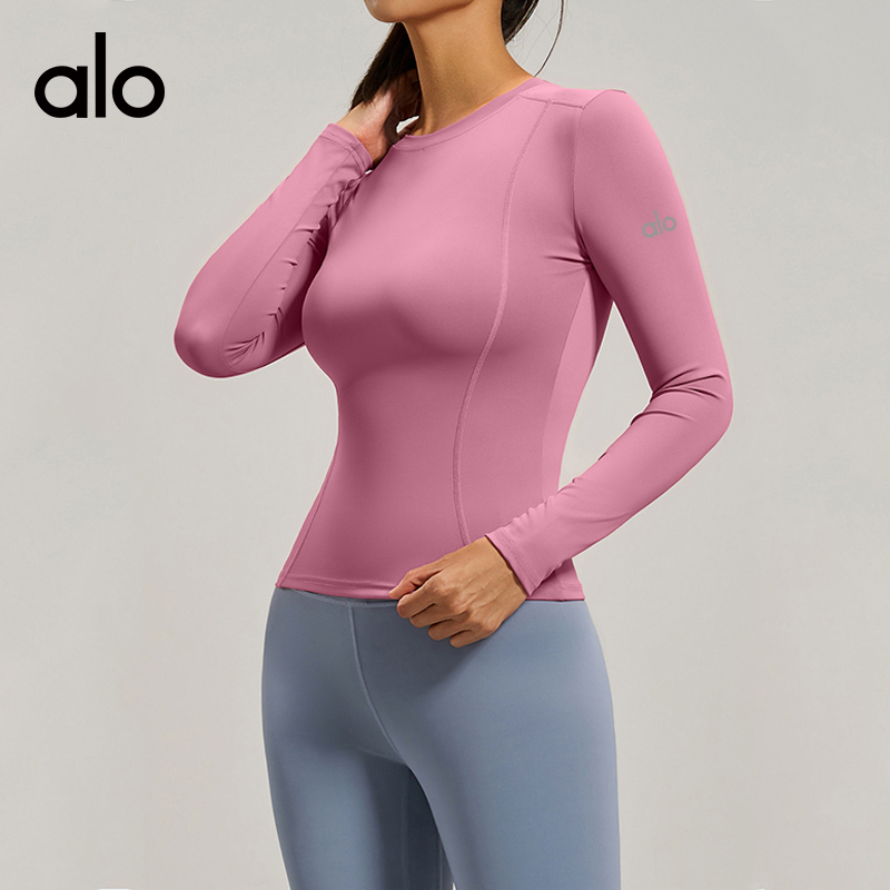 Alo long sleeve yoga purple
