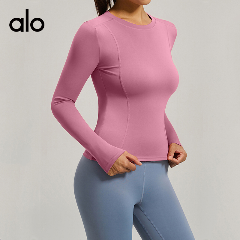 Alo long sleeve yoga purple
