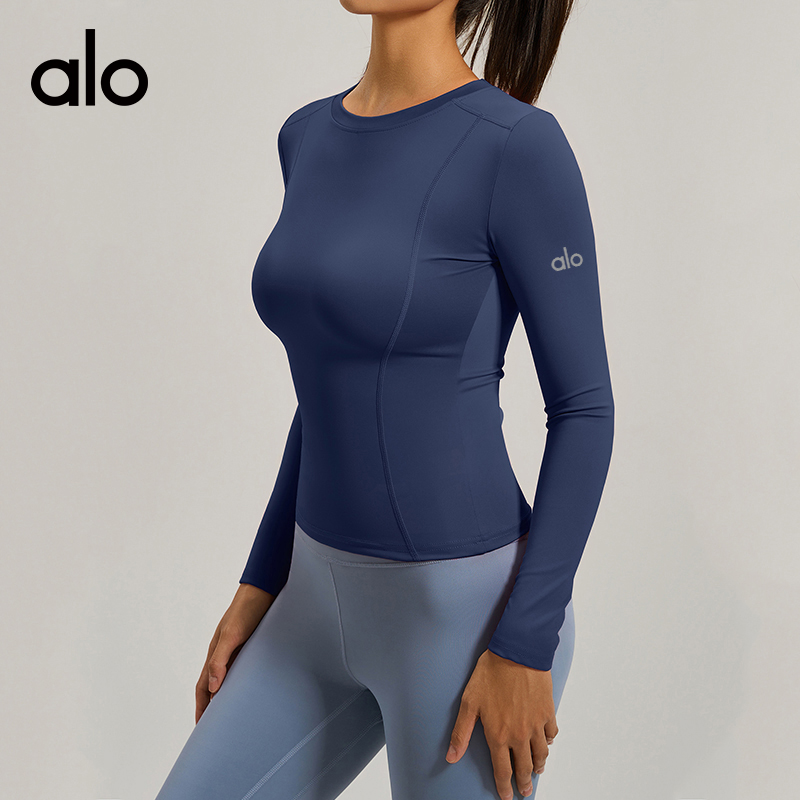 Alo long sleeve yoga purple