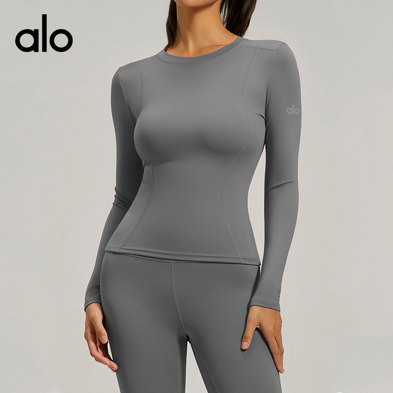 Alo long sleeve yoga purple