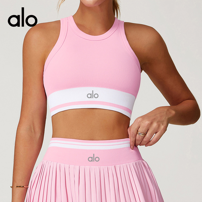 Alo tank training light pink yoga