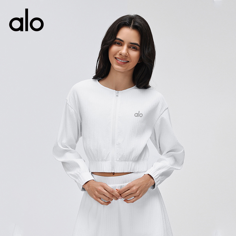 Alo jacket everyday pale yellow yoga