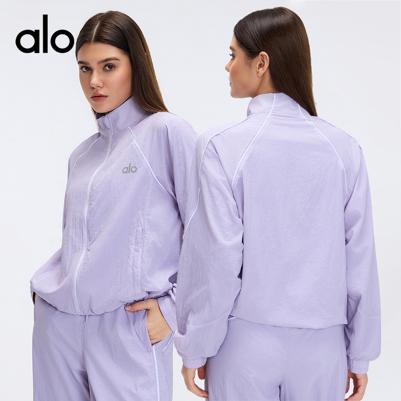 Alo jacket everyday lavender white yoga