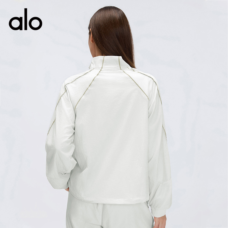 Alo jacket everyday lavender white yoga