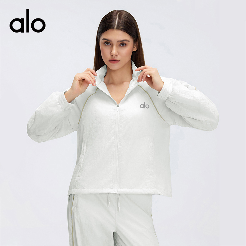 Alo jacket everyday lavender white yoga