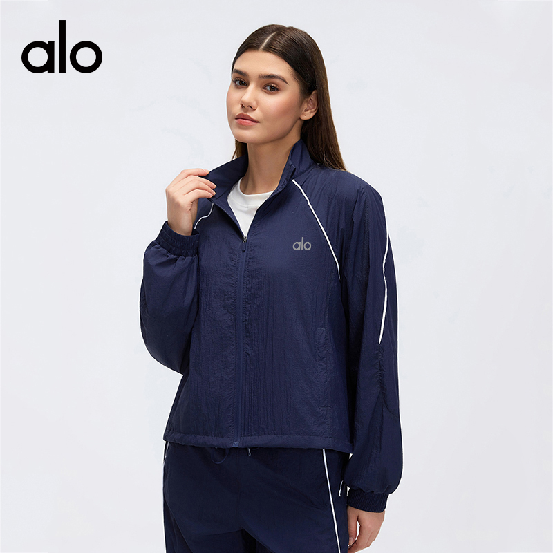Alo jacket everyday lavender white yoga