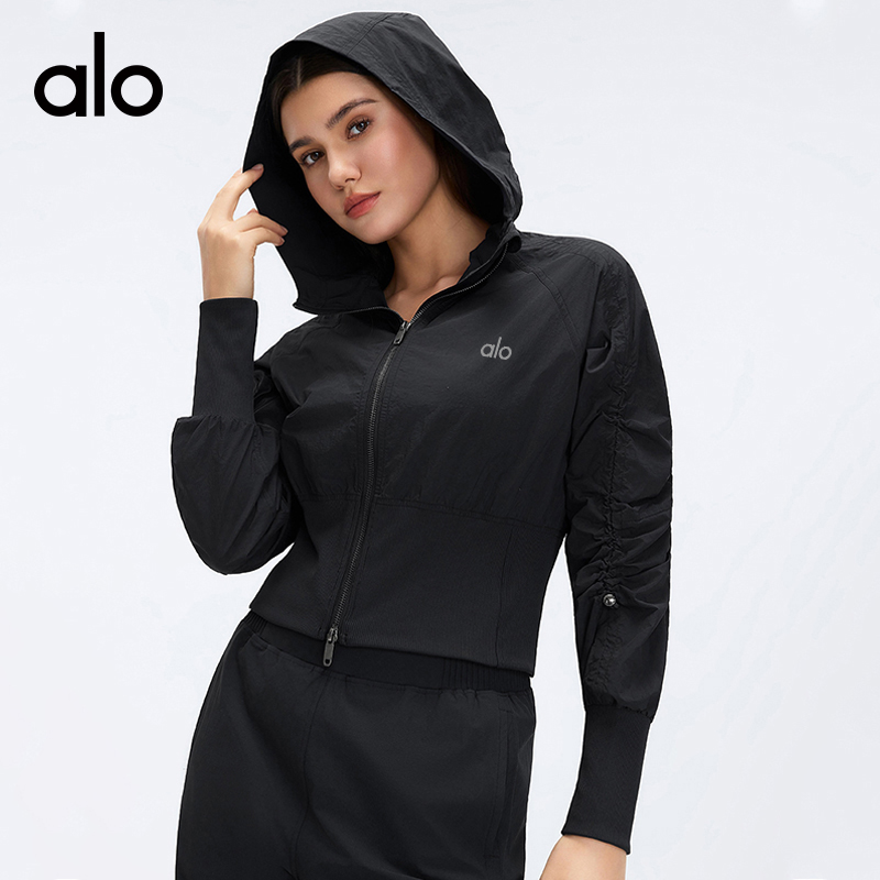 Alo jacket everyday white and black yoga