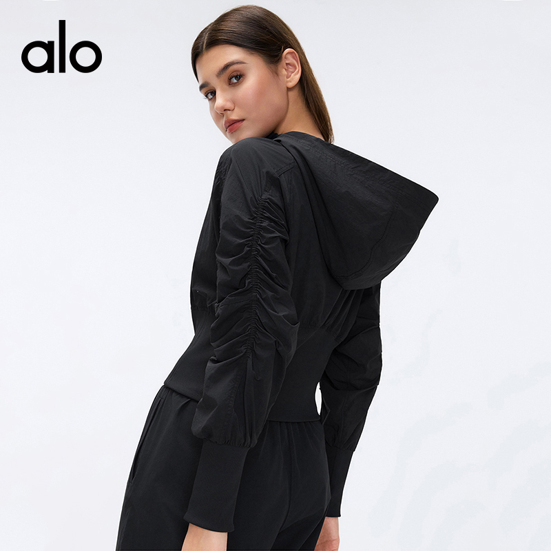 Alo jacket everyday white and black yoga