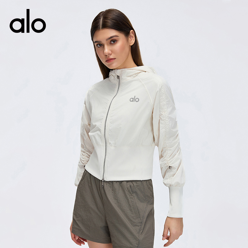 Alo jacket everyday white and black yoga