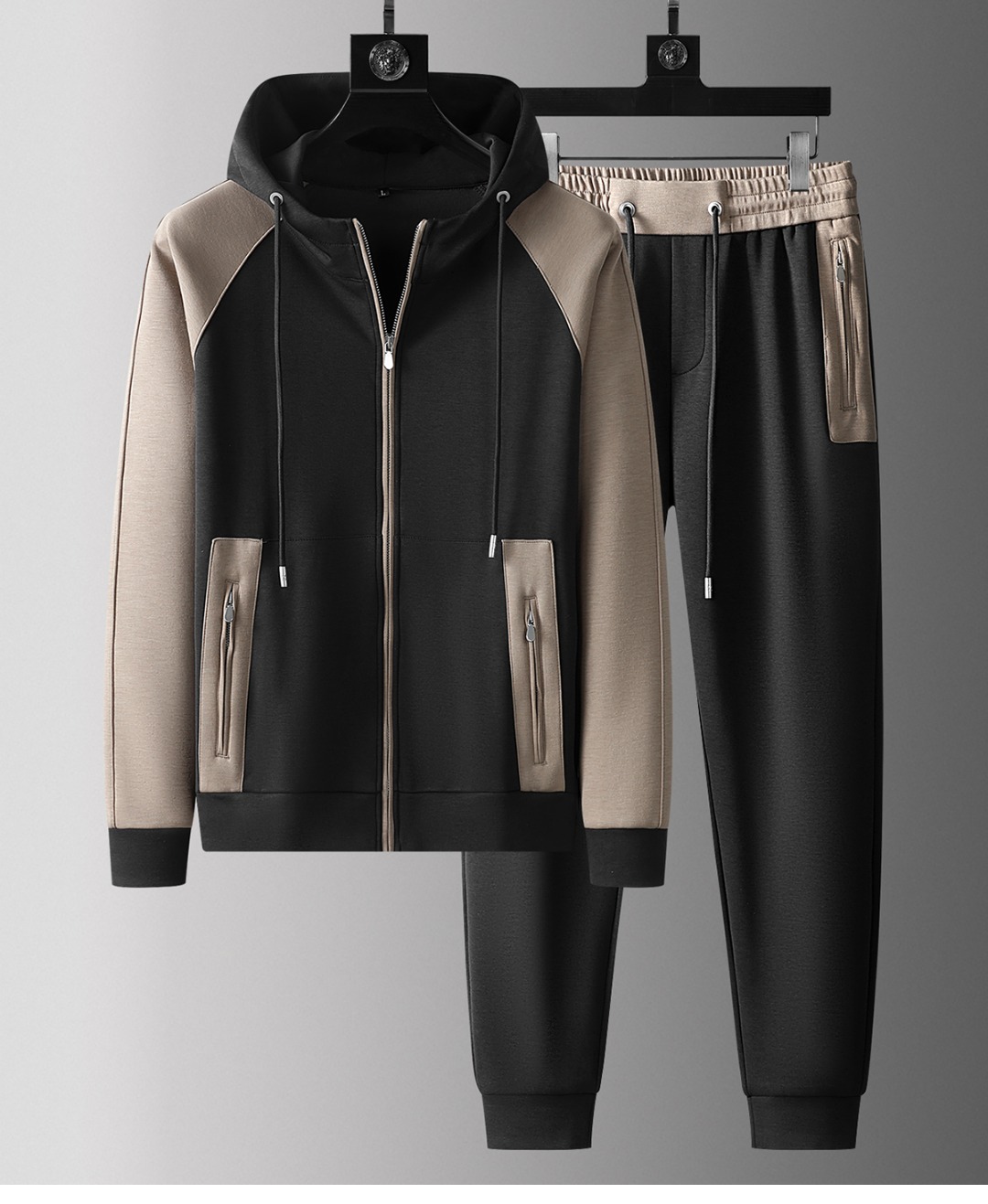 NO:119670,B*erlut* Blu*Ti, original foreign trade order, men's hooded casual suit, simple and versatile style, not picky for people, waist elastic drawstring design, export order standard, all details are handled in place; special 3D three-dimensional surround cutting technology, soft and glutinous, without losing backbone, good stretchability, good warmth, delicate texture, very high density, long-lasting wear, no fading and no deformation after wearing and washing M-4XL,,hats,alexander wang19860909B*erlut* 布鲁*提 外贸原单狠货 男士连帽休闲套装 简约百搭款,不挑人穿,腰部松紧抽绳设计 出口订单标准,所有细节处理都非常到位；采用特殊3D立体环绕裁剪工艺 手感软糯,而又不失骨干,穿着舒展性好,保暖性好,纹理细腻精致,密度非常得高,久穿久洗不褪色不变形 M-4XL,,hats,alexander wang,Men's clothing