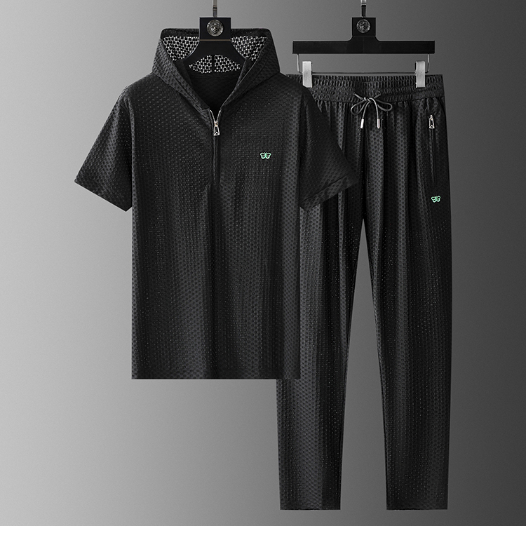 NO:142865,BV 2025 summer ultra-thin casual hooded set This model is made of sports mesh fabric, with good breathability, exquisite details and perfect appearance. The fabric is partly integrated with breathable hollow butterfly logo, quite ingenious, fashionable hooded and zippered placket design, fashionable and age-reducing, full of temperament on the upper body, elegant and capable, with both shapes, versatile and practical wearability, a hooded suit M-4XL, bottega veneta, hats, alexander wang19860909BV 2025夏季超薄休闲带帽套装 本款选用运动风网眼面料打造,透气性好 细节精致出挑,品相完美如斯,面料部分融入了透气镂空蝴蝶标识,颇为匠心,时尚连帽搭配拉链门襟设计,时髦且减龄,上身满满的气质感,优雅且干练,型格兼具,百搭实穿性极好的一款连帽套装M-4XL,,bottega veneta,hats,alexander wang,Men's clothing