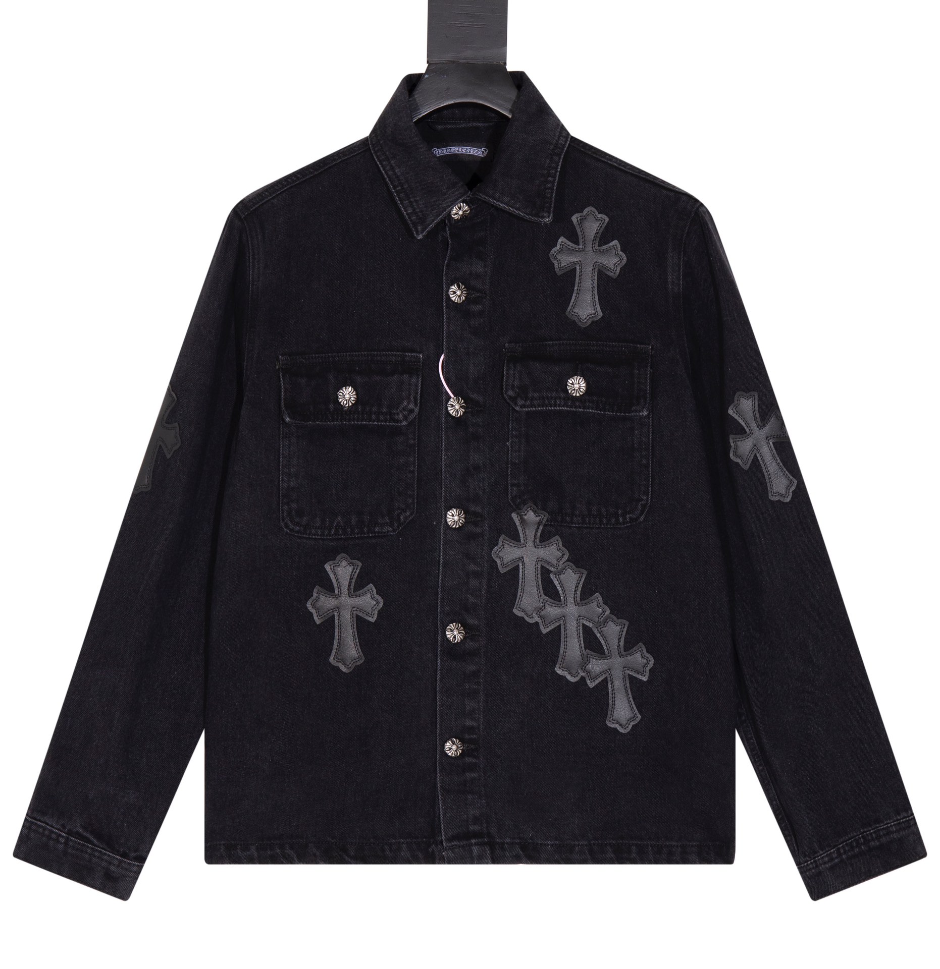 Chrome Hearts Clothing Coats & Jackets Black Embroidery Unisex Denim