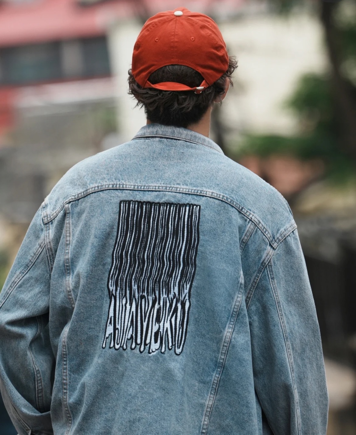 High-End AJAYEKU Letter Embroidered Waterfall Jacket in Blue – Japanese Imports, Vintage Look - 图片 8