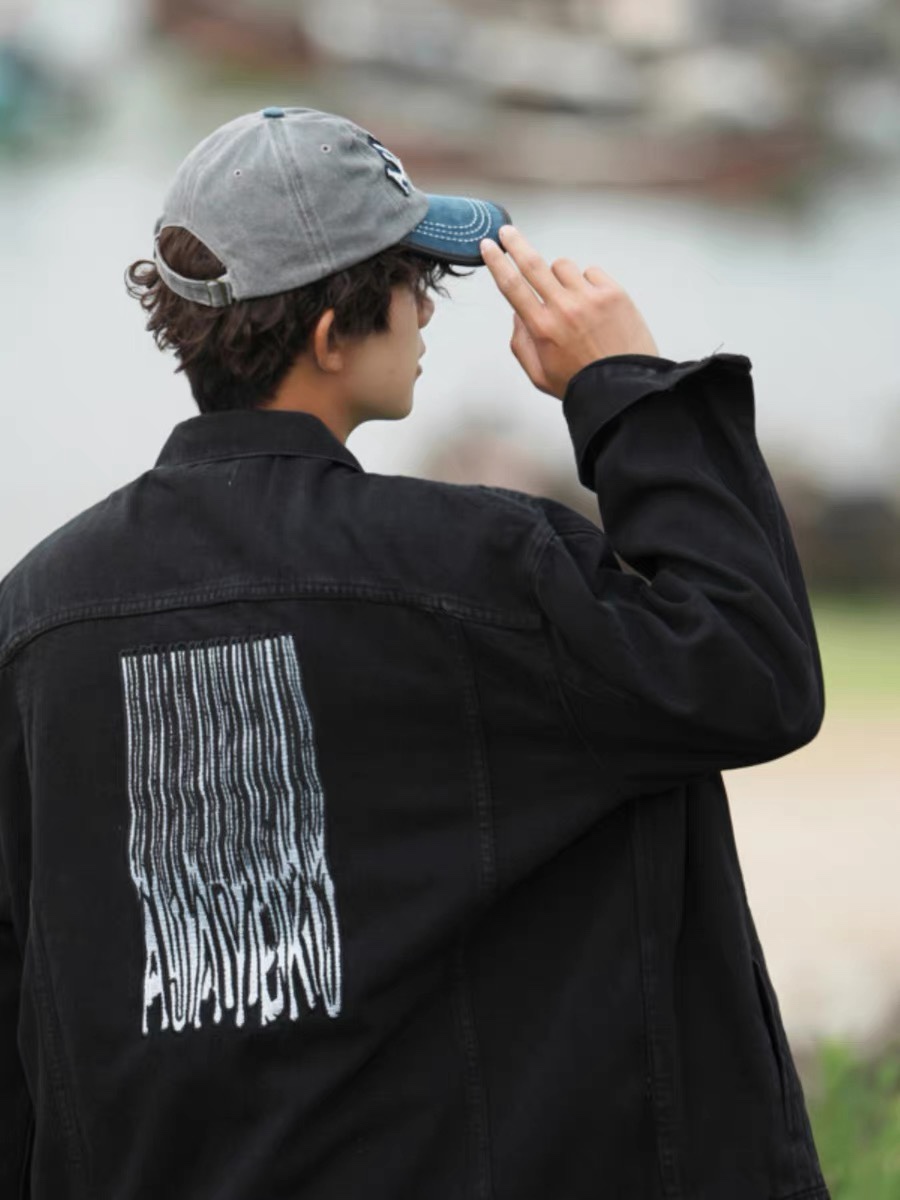 High-End SHUI Jacket with Sanskrit Embroidery and Japanese Imports - 图片 7