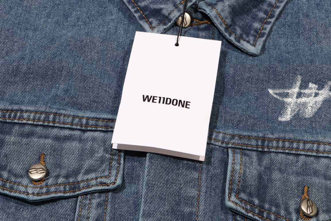 We11done High-End Cowboy Coats with Stamped Zipper: Ultra-Simplistic Design and High-Quality Hardware - 图片 6