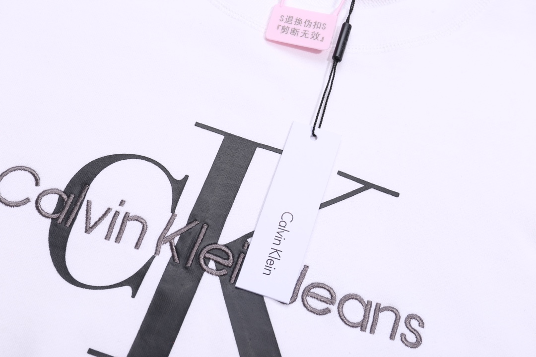 Calvin Klein Jeans CK Embroidered Logo T-shirt [High Version] - 图片 5