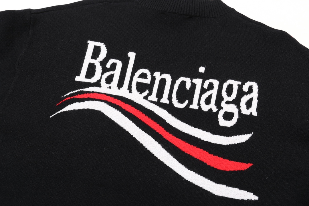 【上新】巴黎｜Balenciaga 可乐经典字母针织圆领毛衣