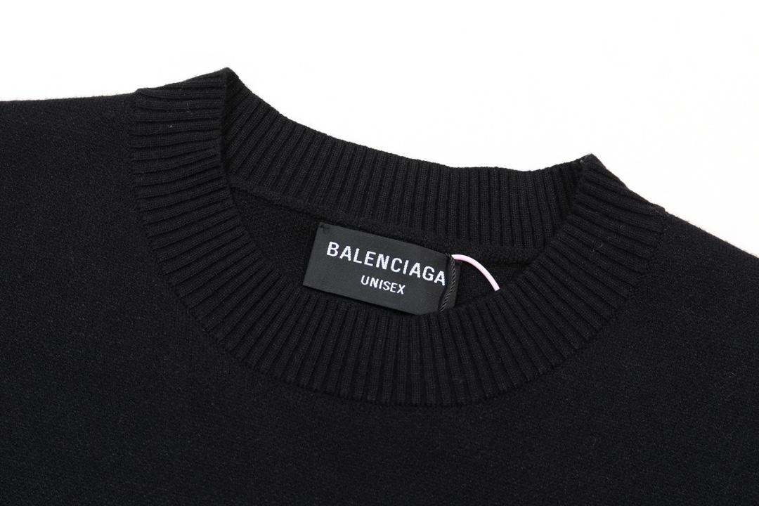 【上新】巴黎｜Balenciaga 可乐经典字母针织圆领毛衣