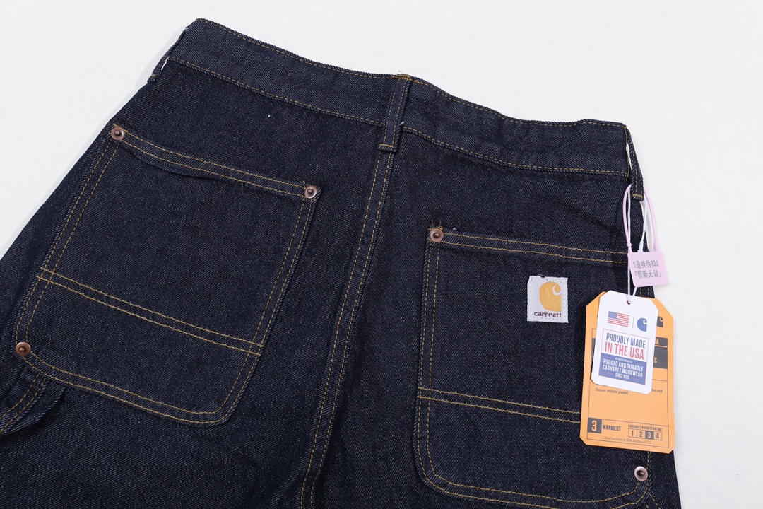 High-End SHUI Carhartt WIP 24ss Jeans: Retro-Lax, Durable, and Stylish - 图片 7