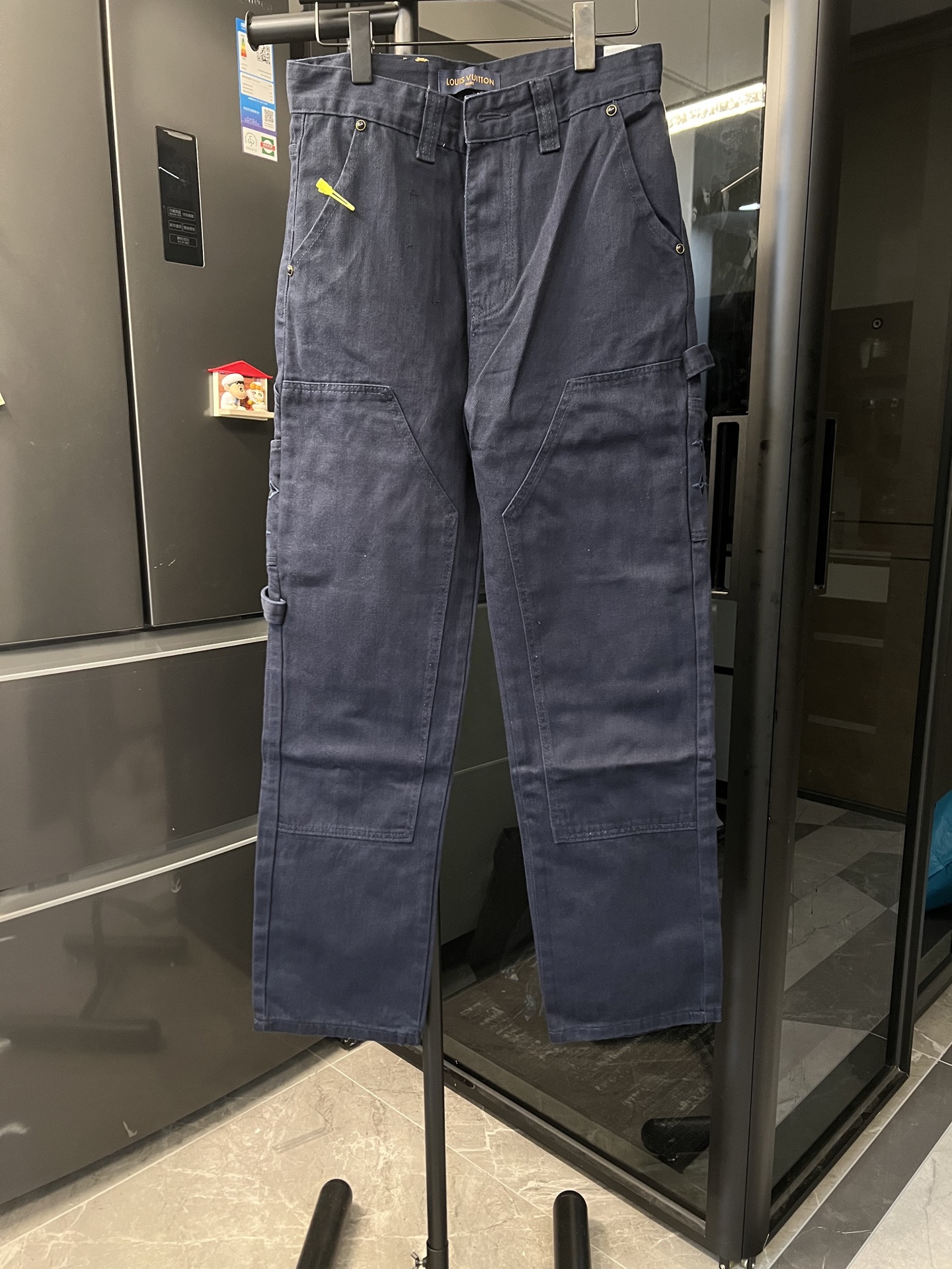 P135 [Día siguiente] Louis Vuitton/Louis Vuitton 25FW Vaqueros bordados de registro francés (azul marino) Talla: 30 32 …